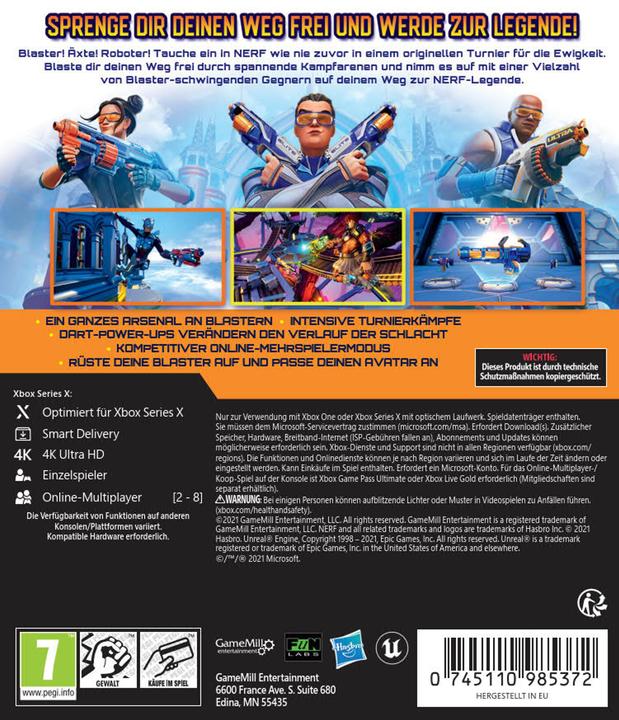 Actual product image GameMill Entertainment Nerf Legends (Xbox Series X, Xbox One X, DE)