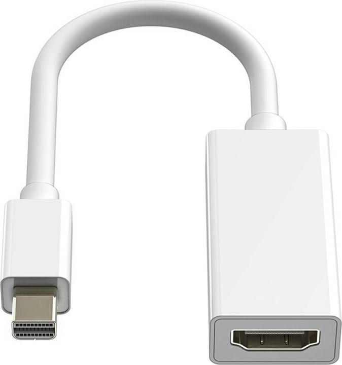 Image du produit LinQ Adaptateur / Câble vidéo Câble Mini DisplayPort vers HDMI Câble vidéo par - Blanc (0.15 m, DisplayPort)
