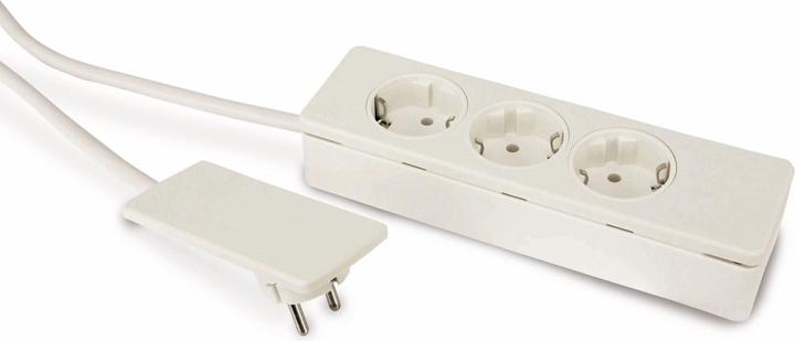 Productafbeelding Schulte Elektrotechnik 151000156300 Evoline Stekker Schuko wit (3 x, CEE 7/3, 1.50 m)