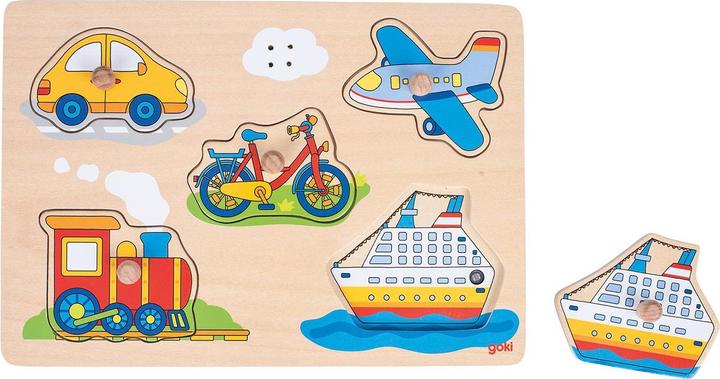 Produktbild Goki Bubble Puzzle Fahrzeuge mit sound (5 Teile)