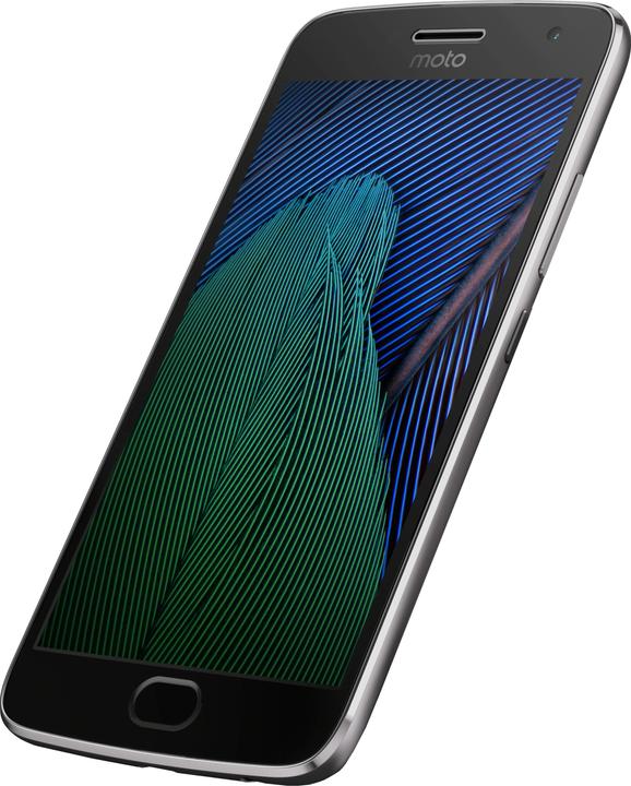 Motorola Moto G5 Plus (32 GB, Lunar Gray., 5.20", Dual SIM + SD, 12 Mpx, 4G)