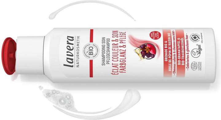 Immagine prodotto Lavera Shampoo Colore Lucentezza e Cura Fl 250 ml (250 ml, Shampoo liquido)