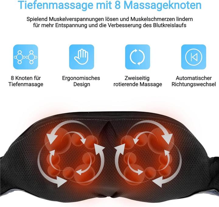 Produktbild Fitleap Nackenmassagegerät, Shiatsu Massagegerät für Muskelschmerzlinderung
