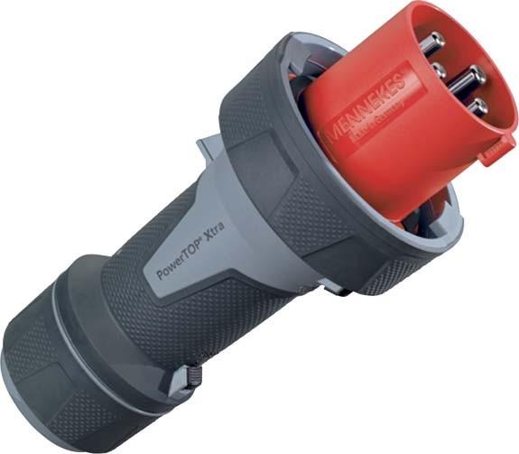 Produktbild Mennekes MEN 13206 PowerTOP Xtra 63A 4P 6H 400V IP67 CEE Stecker vern