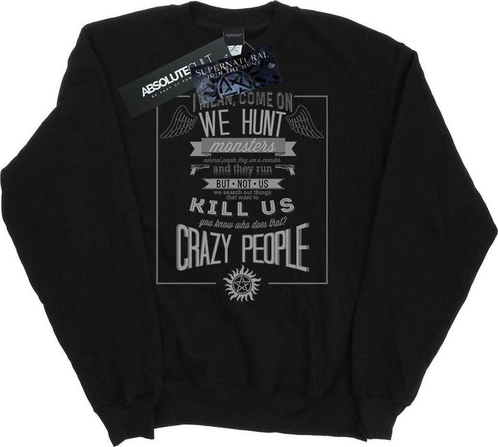 Image du produit Supernatural - Sweat CRAZY PEOPLE - Homme (L)