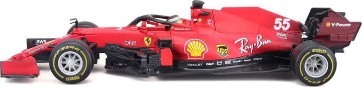 Actual product image Bburago Ferrari F1 2021 #55 Sainz 1/18