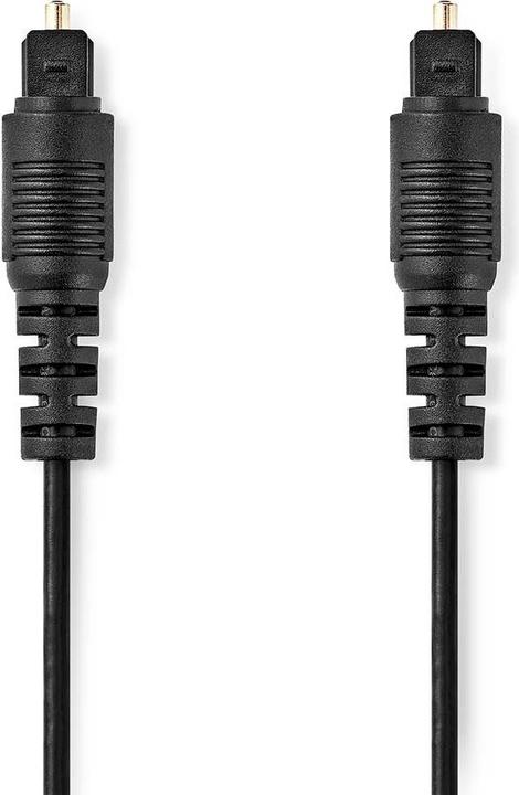 Actual product image Nedis Optical Audio Cable | Toslink Plug | Toslink Plug | 3.00 m | Round | PVC | Black | Lab (3 m, TOSLINK)