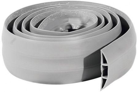 Actual product image Exertis Connect PVC floor cable duct, flexible, 1.80 m, grey, for up to 5 cables For the protection of cable all (Duct, 180 cm)