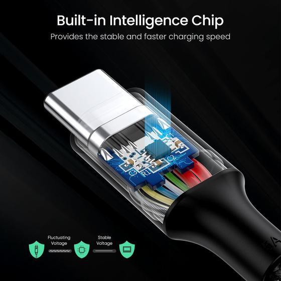 Actual product image Ugreen USB-C 2.0 to USB-C 2.0 5A Data Cable (2 m, USB 2.0)