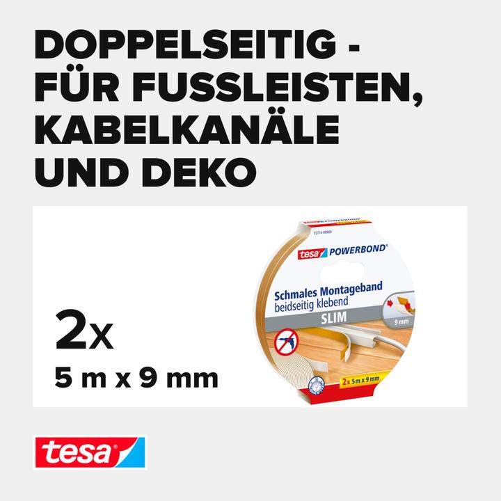Immagine prodotto tesa Nastro di montaggio Powerbond Slim (9 mm)
