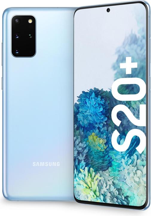Samsung Galaxy S20+ EU (128 GB, Cloud Blue, 6.70", Hybrid Dual SIM, 64 Mpx, 4G)