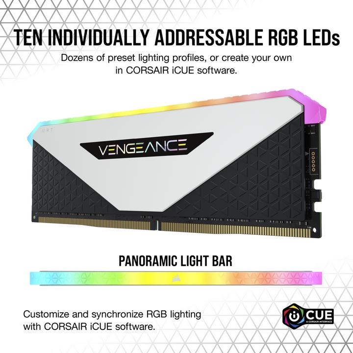 Produktbild Corsair Vengeance RGB RT (2 x 8GB, 3600 MHz, DDR4-RAM, DIMM)