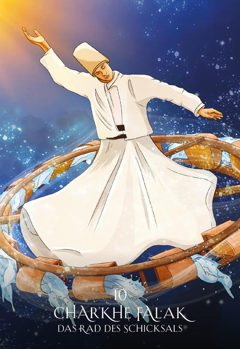 Produktbild Sufi-Tarot - Der Weg des Herzens: 78 Tarotkarten mit Anleitung (Deutsch, Ayeda Husain, 2023)