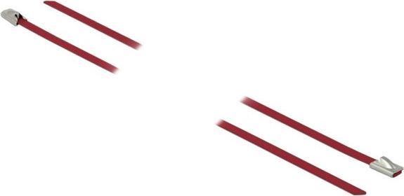 Produktbild Delock Edelstahlkabelbinder 300x4,6 10 Stk. (Metallkabelbinder, 300 mm, 10 Stk.)