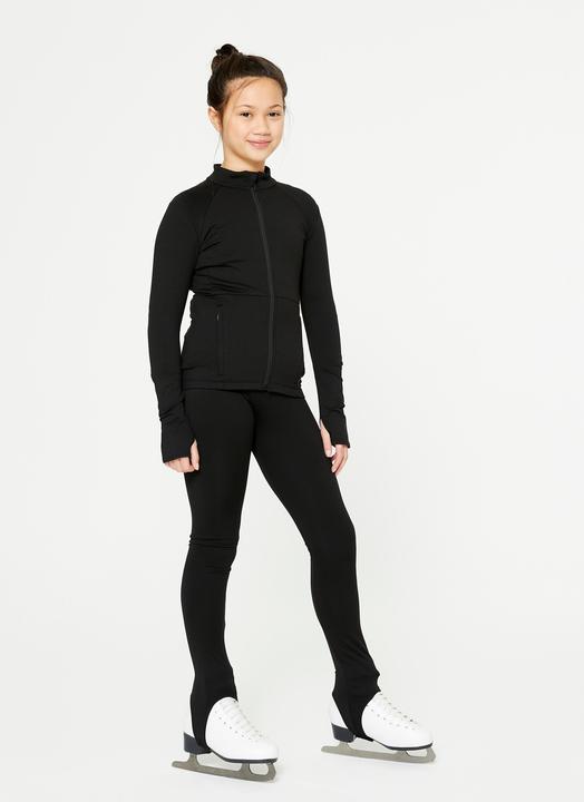 Actual product image Axelys Kids' Figure Skating Training Leggings - Black (8, 9, 10)