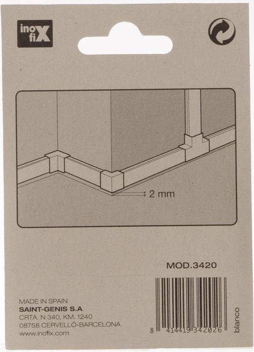 Image du produit Inofix Connecteurs Plasfix 21x11.5mm assortis 7 pièces (Conduit, 21 cm)