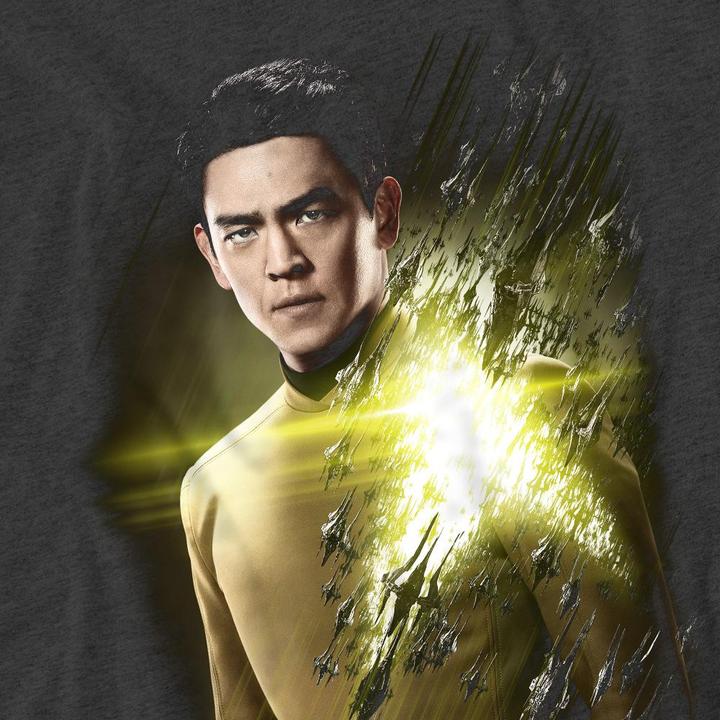 Actual product image Star Trek Beyond Unisex Adult Sulu Poster T-Shirt (XL)