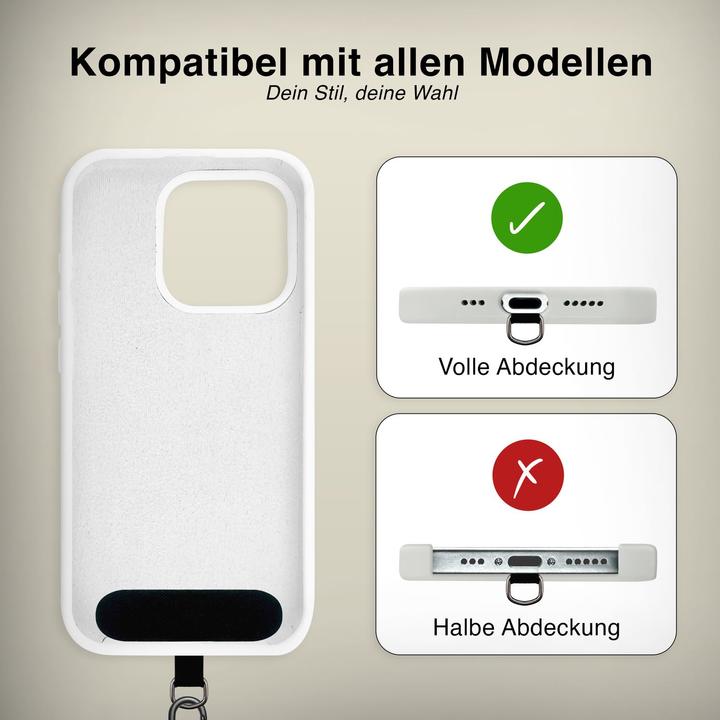 Produktbild Nalia HoldMe Lanyard Handykette - Universal Trageband für Smartphones - Verstellbar, Soft & Elastisch