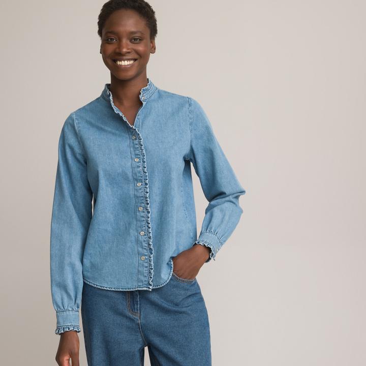 Image du produit La Redoute Collections Blouse en jean à manches longues (50)