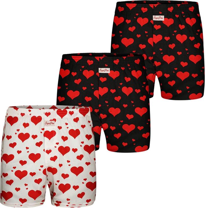 Actual product image Sugar Pine Boxer Valentine's Day (L, pack of 3)
