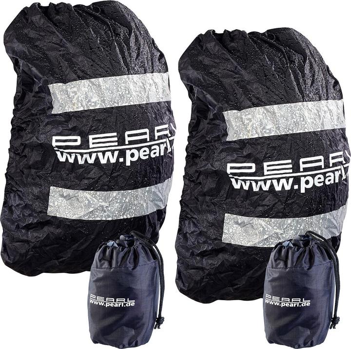 Produktbild Pearl 2er-Set Regenhüllen für Rucksäcke