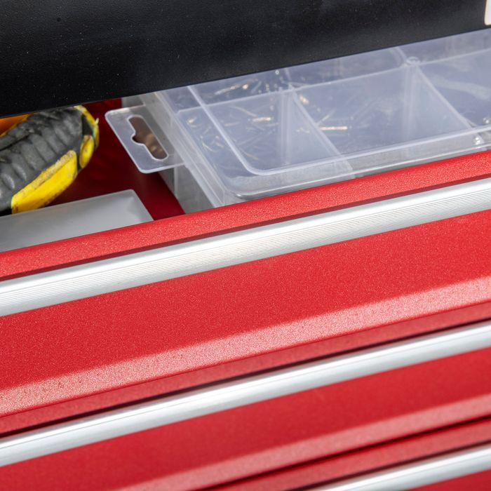 Produktbild Swisshandel24 Werkzeugkasten Werkzeugkoffer ohne Werkzeug Werkzeugkiste mit Griff Werkzeugbox mit 4 Schubladen und (1 Teile)