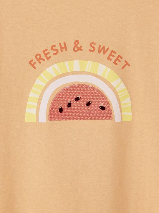 Vertbaudet Mädchen T-Shirt mit Pailletten Oeko-Tex (158)