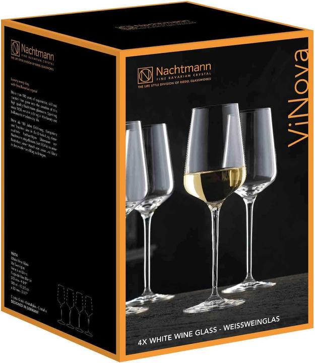 Immagine prodotto Nachtmann ViNova (38 cl, 4 Occhiali, Bicchieri da vino bianco)