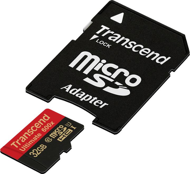 Actual product image Transcend Ultimate (32 GB, microSDHC, U1, UHS-I)