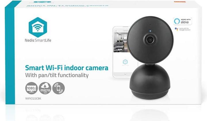 Actual product image Nedis SmartLife Indoor Camera Wi-Fi - Black (1920 x 1080 Pixels)