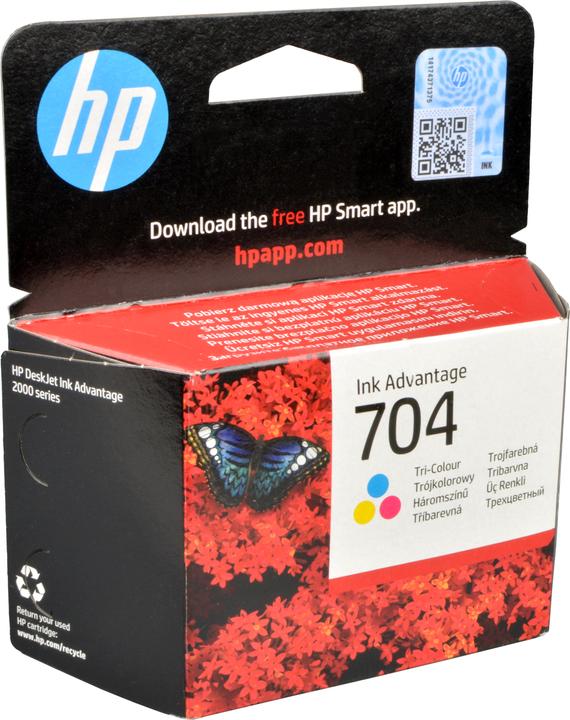 Actual product image HP 704 - Colour (Cyan, Magenta, Yellow) - Original (M, C, Y)