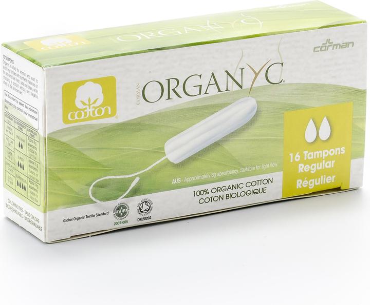 Produktbild Organyc Tampons Regular - 100% biologische Baumwolle (16 x, Normal)