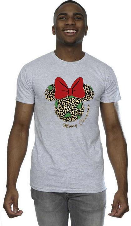 Immagine prodotto Disney Minnie Mouse Leopard Christmas Maglietta Uomo (XL)