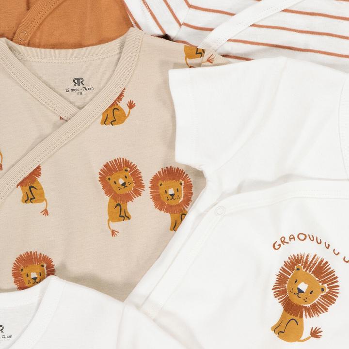 Produktbild La Redoute Collections 5er-Pack kurzärmelige Erstlings-Bodys (74)