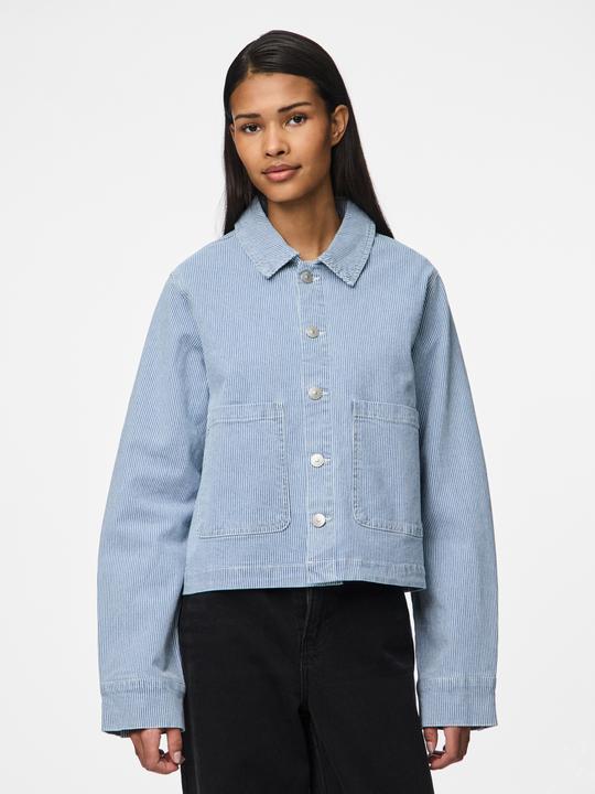 Actual product image Pieces PCBILLO GESTREIFTE Jeansjacke (XS)