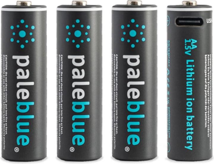 Pale Blue AA USB-C (4 Stk., AA, 1700 mAh)
