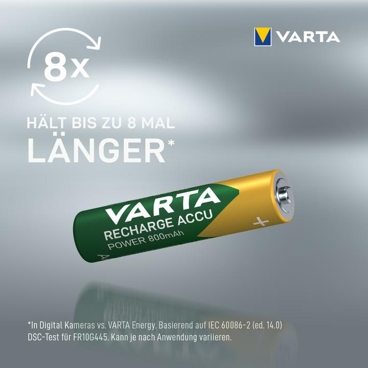 Actual product image Varta Recharge Accu Power (4 pcs., AAA, 800 mAh)
