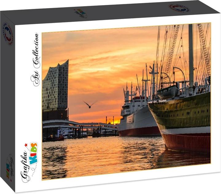 Produktbild Grafika Kids Deutschland Edition - Hamburger Hafen mit Elbphilharmonie (12 Teile)