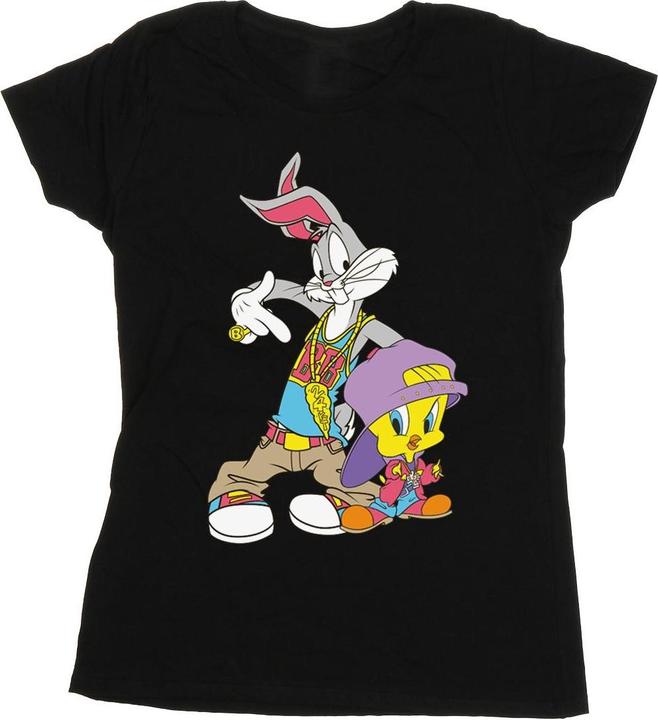 Immagine prodotto Looney Tunes Bugs And Tweety Hip Hop Maglietta Donna (S)