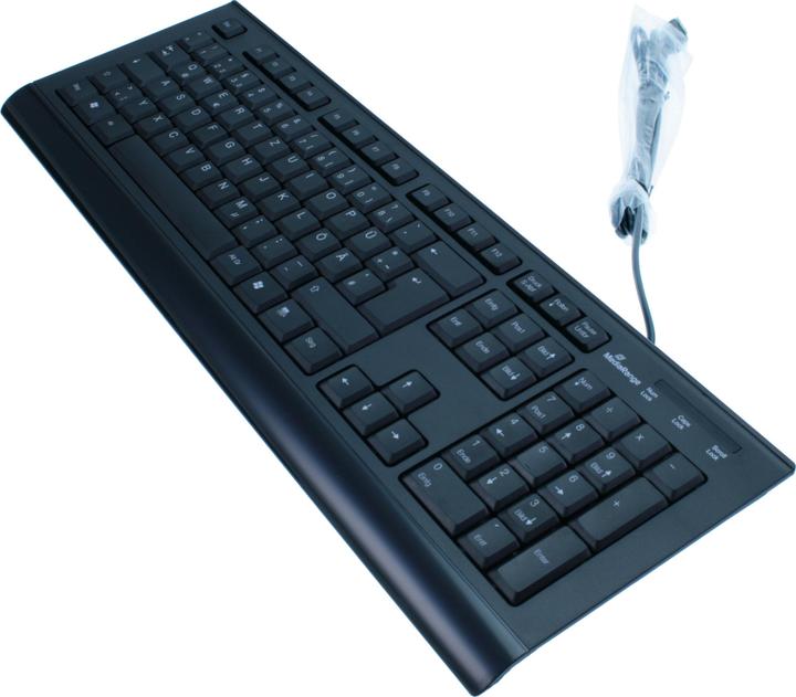 MediaRange MEDIAR STANDARD KEYBOARD BLACK MROS101 wired (DE, Cable)