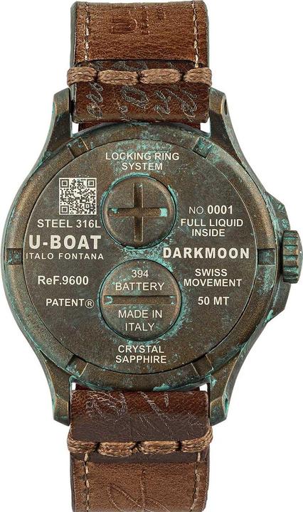 Actual product image U-Boat 9600/A Herrenuhr Darkmoon Unico 45mm 50M