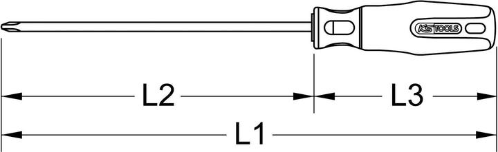 Produktbild KS Tools BERYLLIUMplus Schraubendreher Kreuzschlitz (Phillipps-Kreuzschlitz (PH))