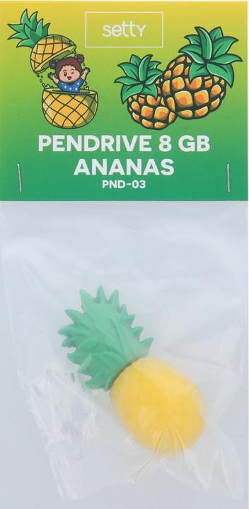 Productafbeelding Setty Pendrive 8GB Pinaap PND-03 (8 GB)