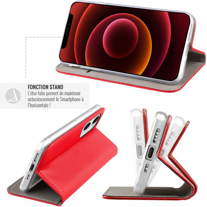 Actual product image OEM Smart Magnet case for Samsung Galaxy S23 FE red (Samsung Galaxy S23 FE)