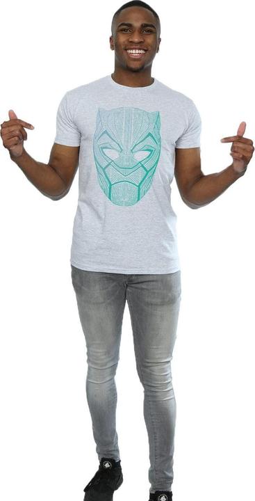 Image du produit Mens Black Panther Tribal Mask T-Shirt (XL)