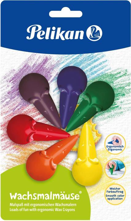Immagine prodotto Pelikan pastelli a cera (Multicolore, 6 x)