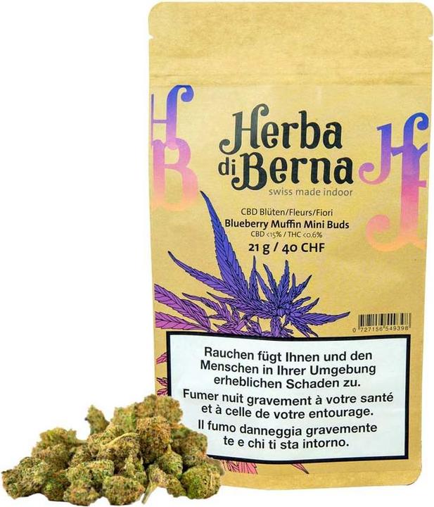 Actual product image Herba di Berna Blueberry Muffin Mini-Buds (21 g, Indoor)