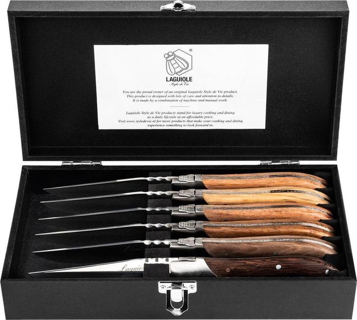 Produktbild Laguiole Steakmesser Luxuslinie - 6 -Stück (6 Stück, Messer)