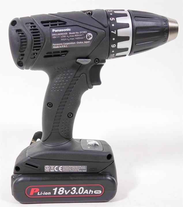 Actual product image Panasonic EY 7451 PN2G cordless drill driver (Rechargeable battery operated)