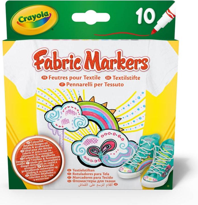 Immagine prodotto Crayola Matite tessili, 10pcs. (multicolore, 10 x)